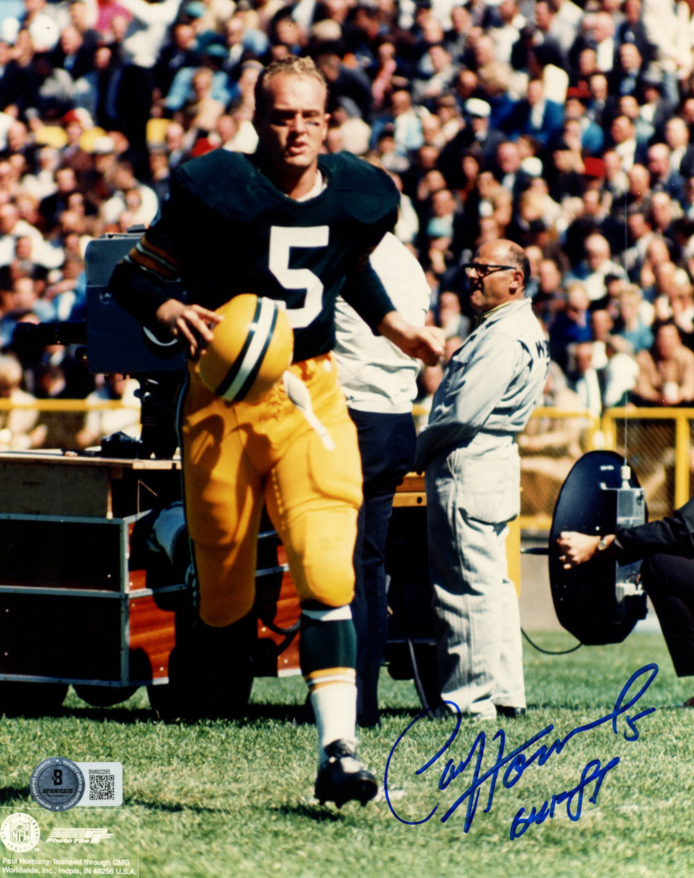 Paul Hornung Green Bay Packers Signed 8x10 Photo - HOF Beckett Beckett - 47845-Powers Sports Memorabilia