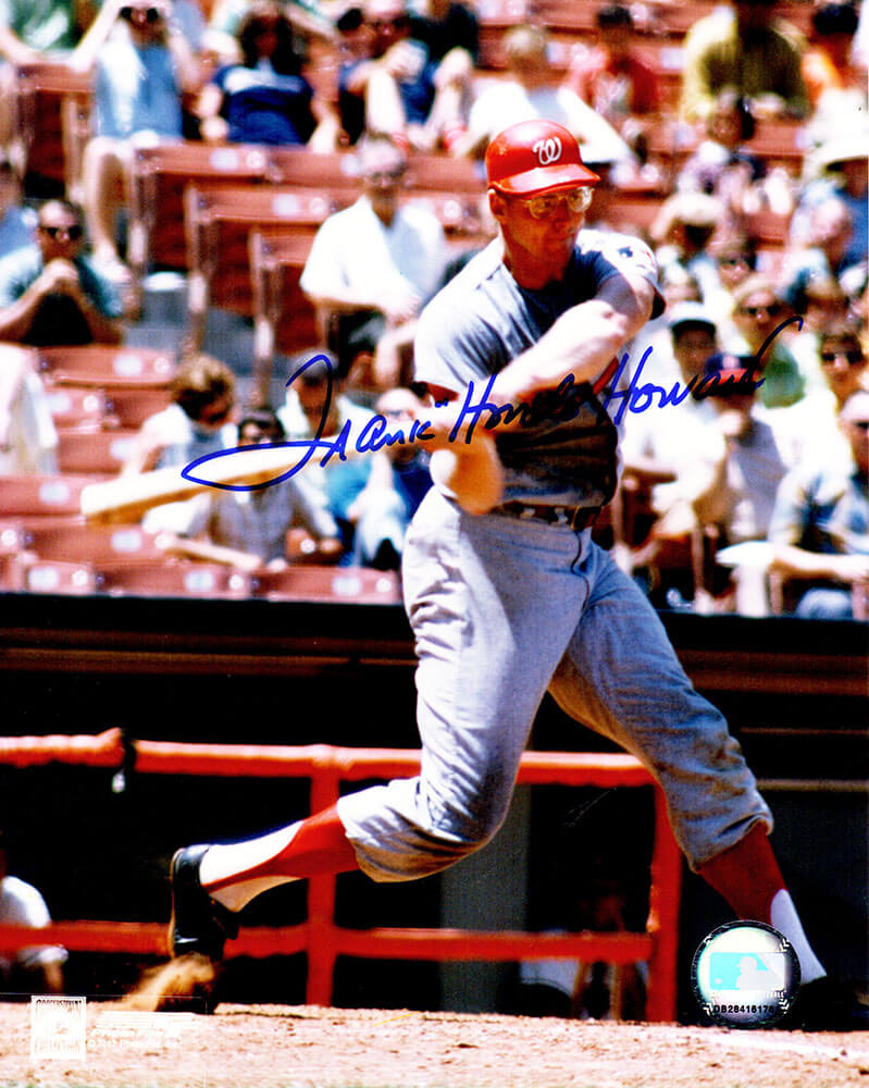 Frank Howard Autographed Washington Senators Swinging 8x10 Photo w/ Hondo-Powers Sports Memorabilia