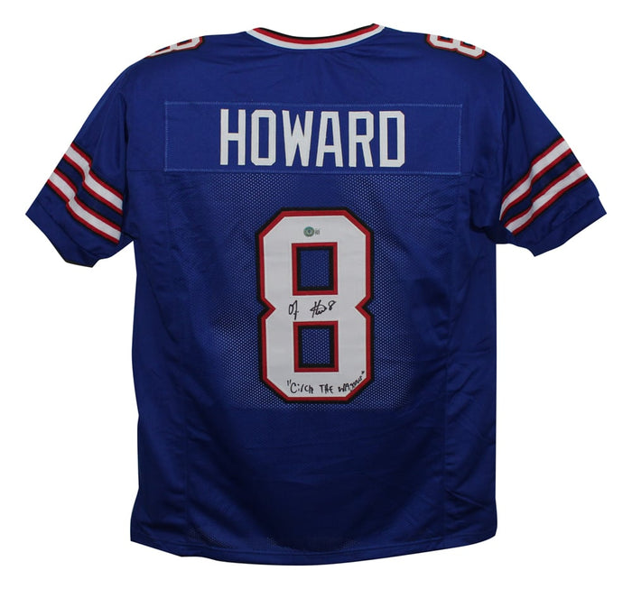 OJ Howard Signed Pro Style Blue XL Jersey Circle the Wagons – Beckett Authenticated-Powers Sports Memorabilia
