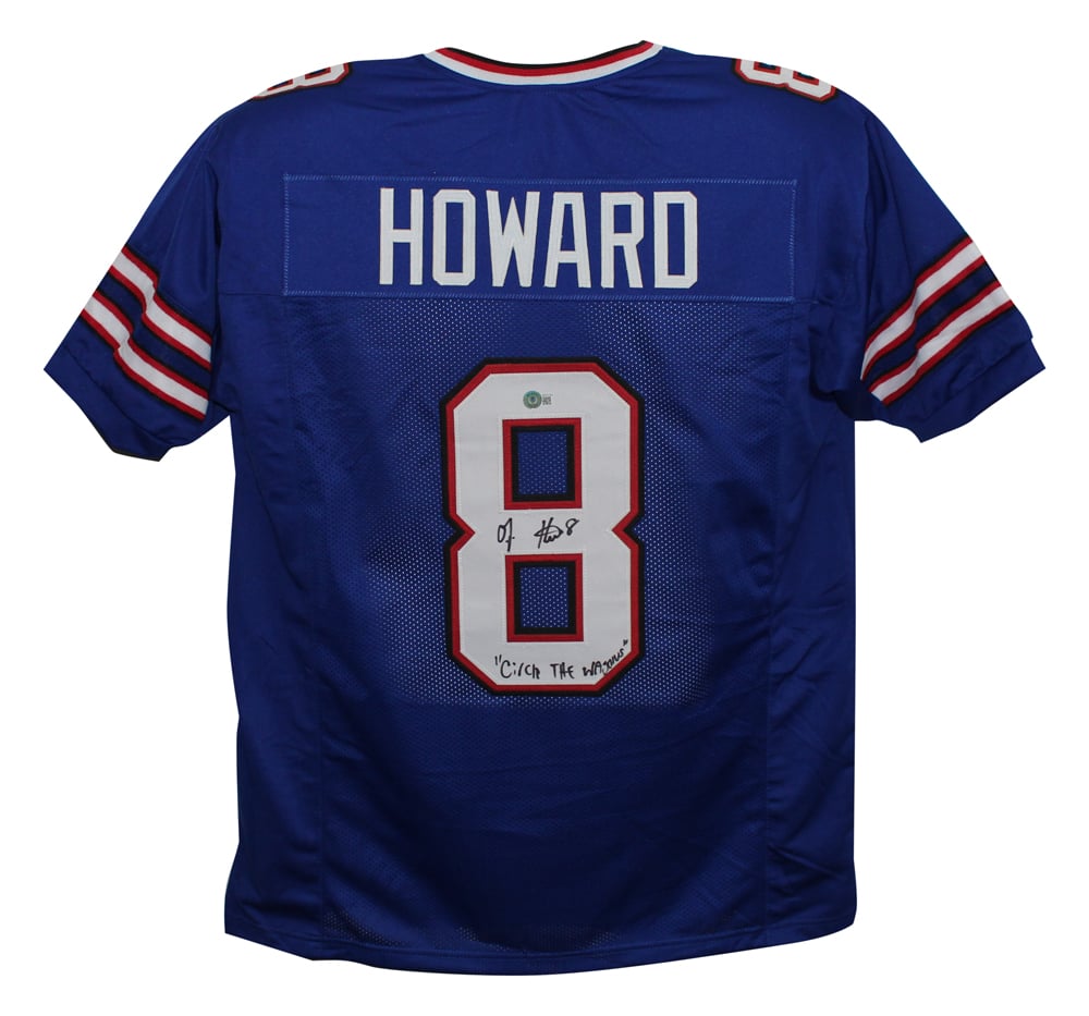 OJ Howard Signed Pro Style Blue XL Jersey Circle the Wagons – Beckett Authenticated-Powers Sports Memorabilia