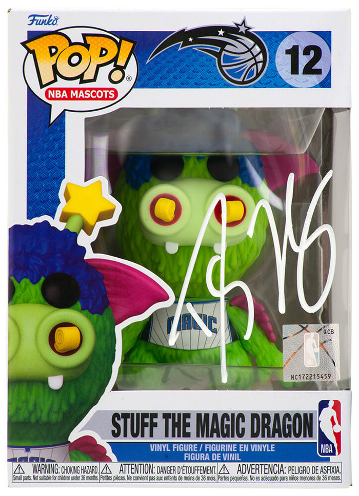 Dwight Howard Orlando Magic Autographed Stuff The Magic Dragon NBA Mascot-Powers Sports Memorabilia