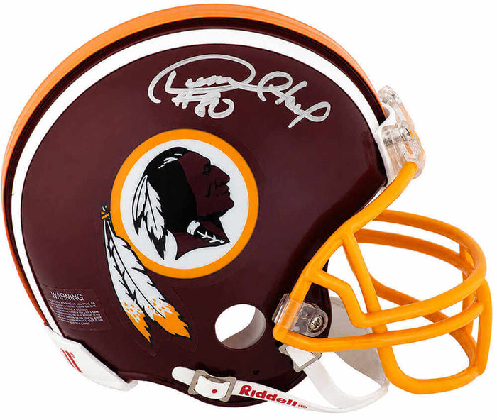 Desmond Howard Autographed Washington Football Team Throwback Riddell (VSR4) Mini Helmet-Powers Sports Memorabilia