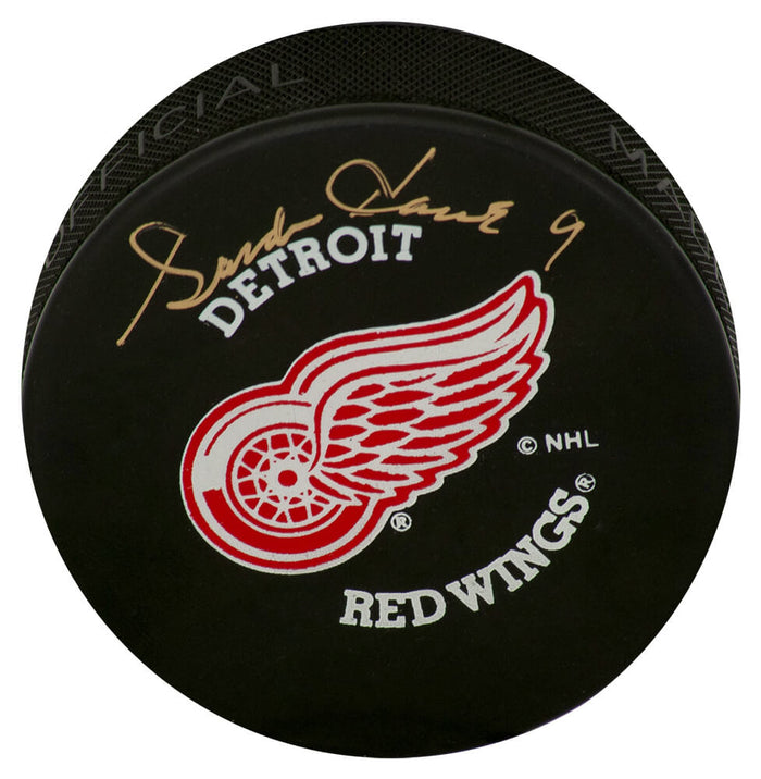 Gordie Howe Autographed Detroit Red Wings Hockey Puck - (JSA COA)-Powers Sports Memorabilia