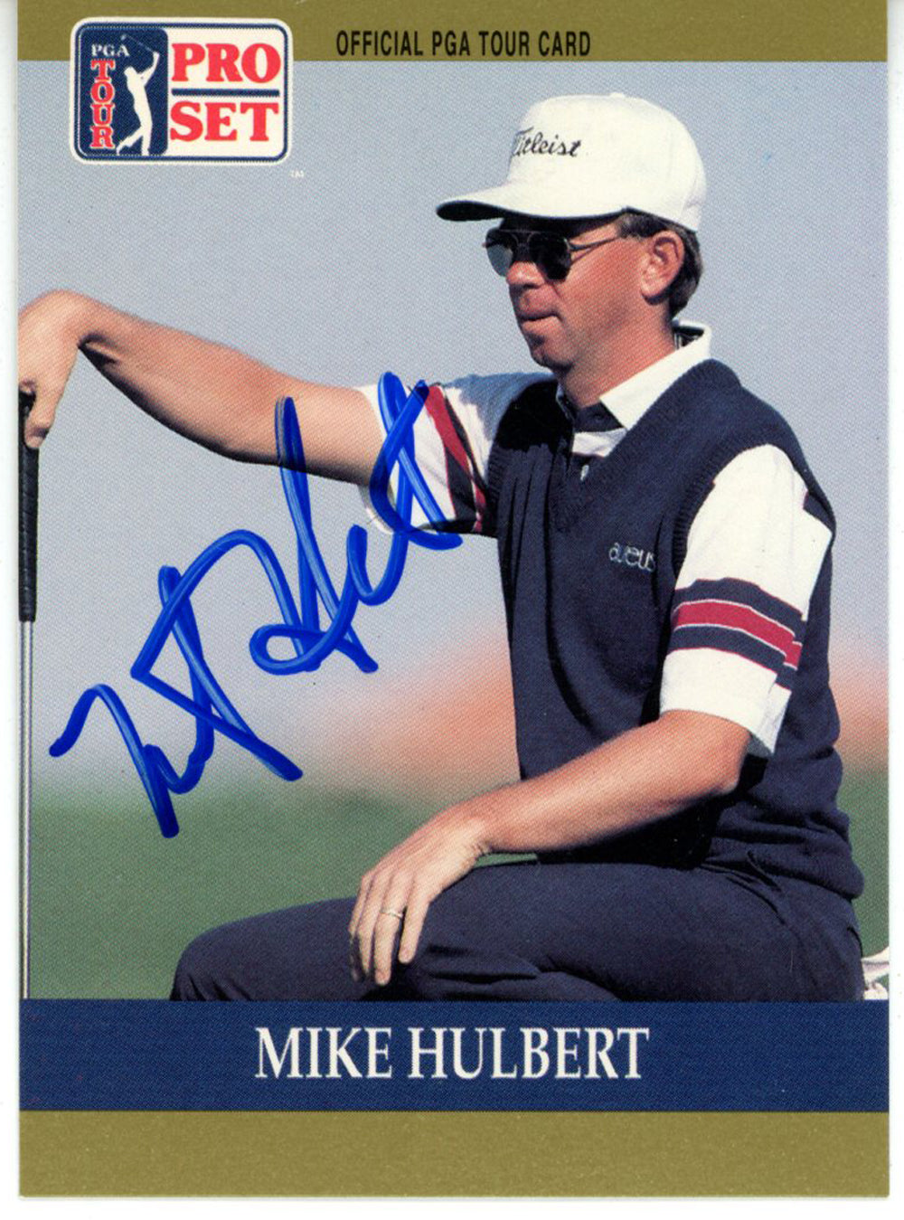 Mike Hulbert Pga Signed Card - 1990 Pro Set #27 Beckett Beckett-Powers Sports Memorabilia