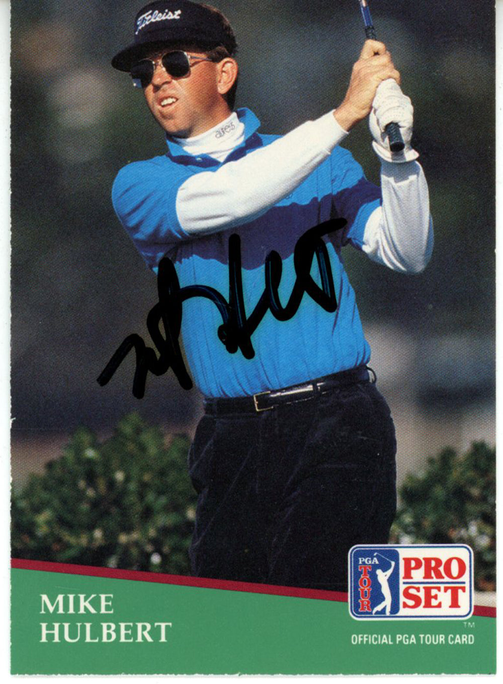 Mike Hulbert Pga Signed Card - 1991 Pro Set #81 Beckett Beckett-Powers Sports Memorabilia