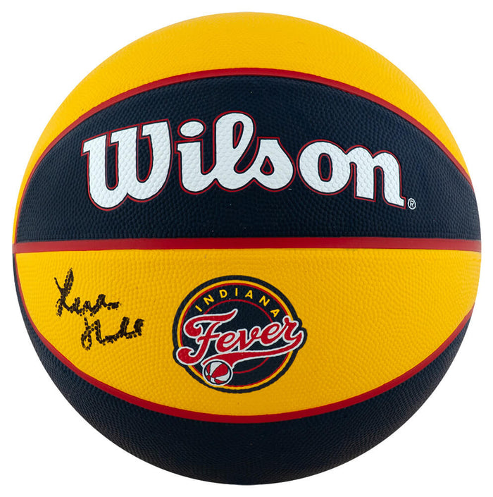 Lexie Hull Autographed Indiana Fever Logo WNBA Wilson Basketball-Powers Sports Memorabilia