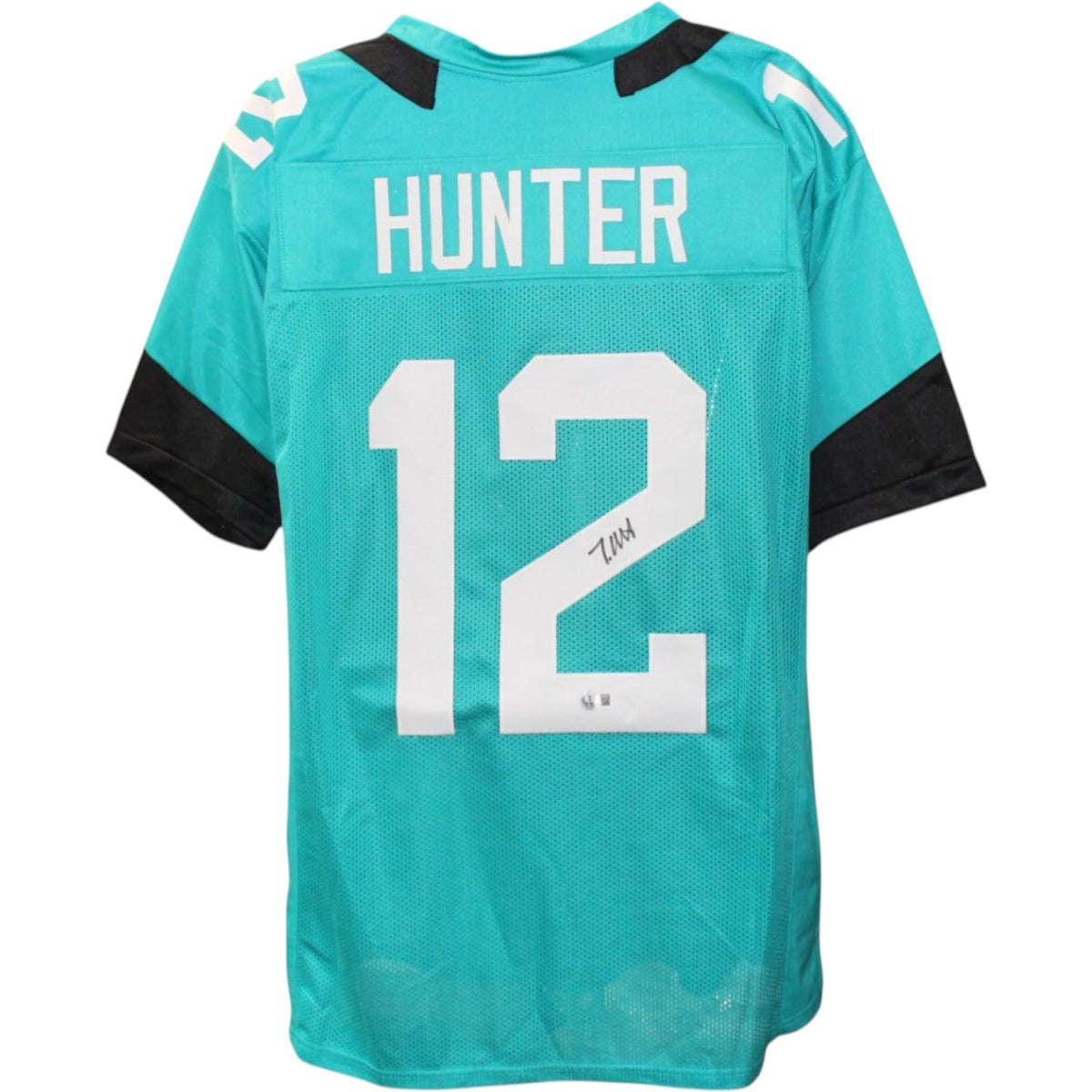Travis Hunter Signed Pro Style Teal XL Jersey – Beckett Witness Authenticated-Powers Sports Memorabilia