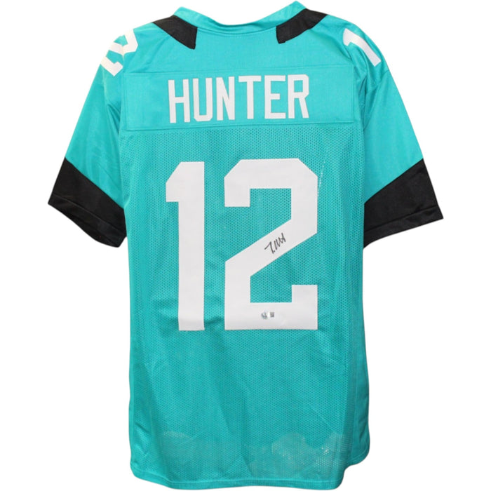 Travis Hunter Signed Pro Style Teal XL Jersey – Beckett Witness Authenticated-Powers Sports Memorabilia