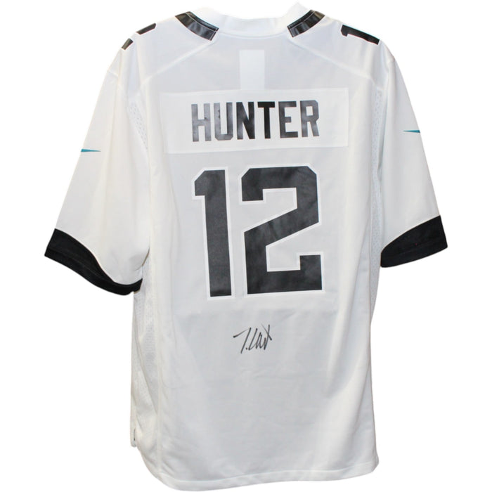 Travis Hunter Signed Jacksonville Jaguars Nike XL Jersey – White – Beckett Witness Authenticated-Powers Sports Memorabilia
