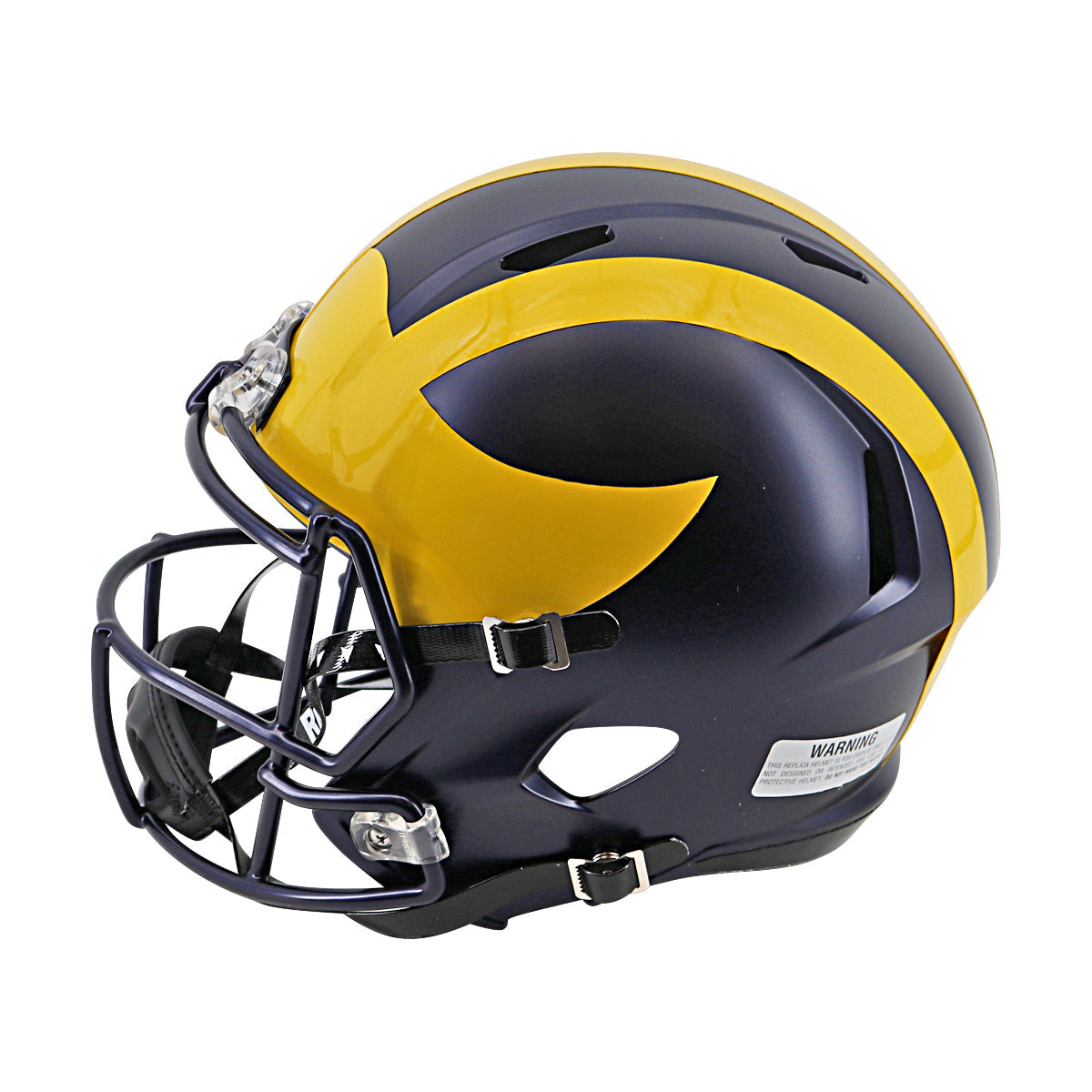 Aidan Hutchinson Michigan Signed Riddell Full Size Replica Speed Helmet (Beckett Auth)-Powers Sports Memorabilia