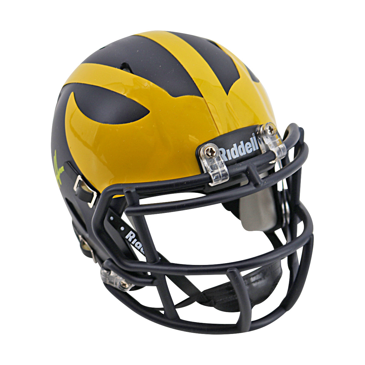 Aidan Hutchinson Michigan Signed Riddell Replica Speed Mini Helmet (Beckett Auth)-Powers Sports Memorabilia