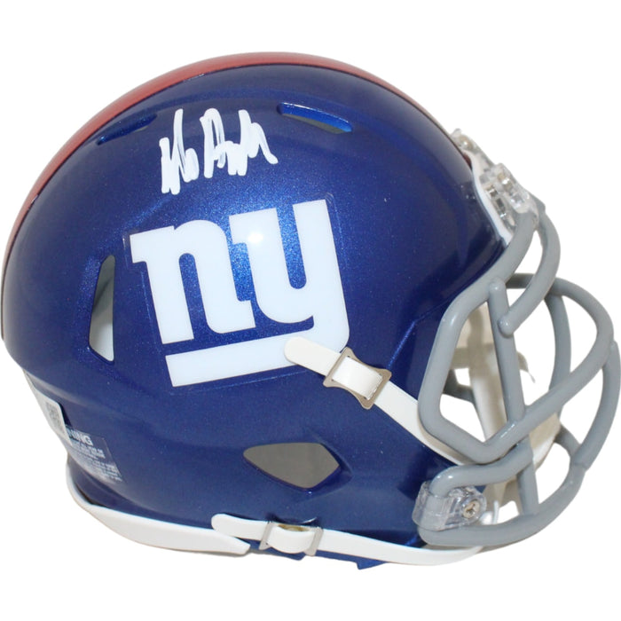 Jalin Hyatt Signed New York Giants Mini Helmet – Beckett Authenticated-Powers Sports Memorabilia