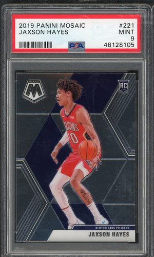 Jaxson Hayes 2019 Panini Mosaic Basketball Rookie Card RC #221 Graded PSA 9 MINT-Powers Sports Memorabilia