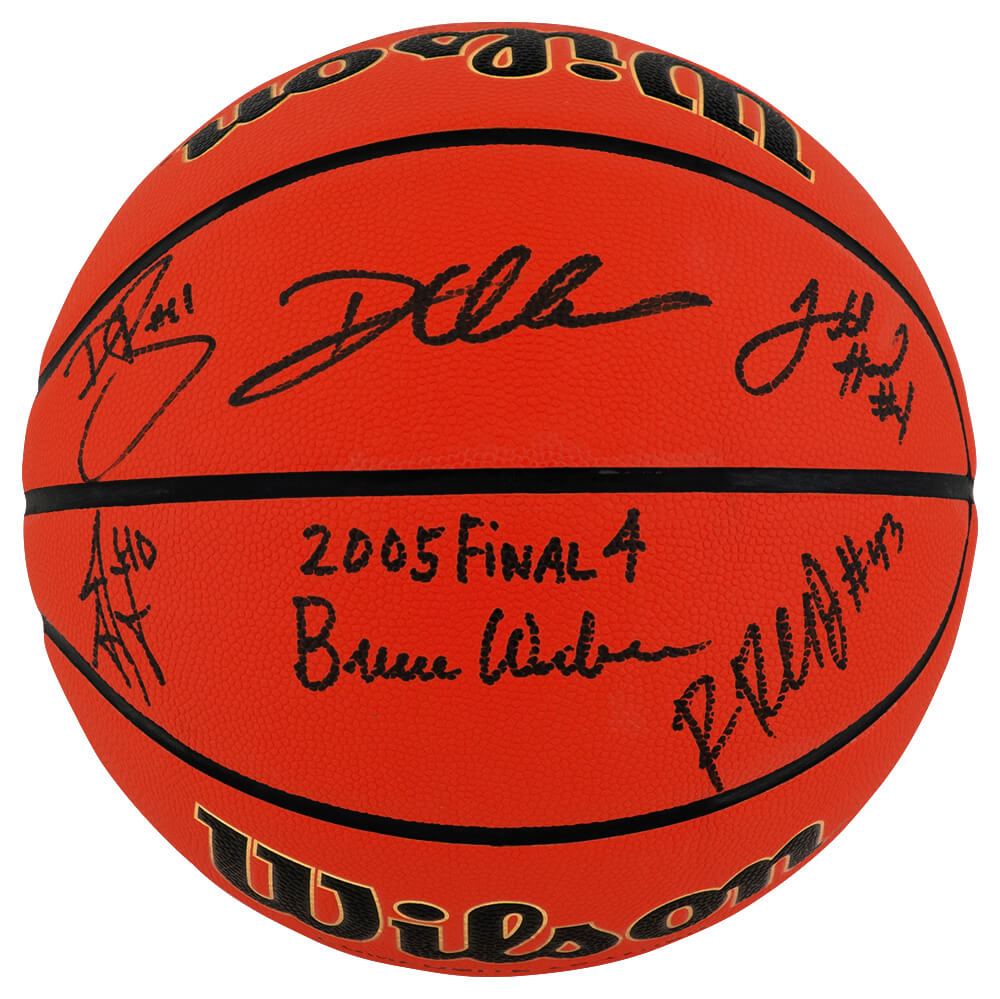 2005 Illinois Fighting Illini Team Autographed Wilson NCAA Indoor/Outdoor Basketball with 6-Signatures-Powers Sports Memorabilia