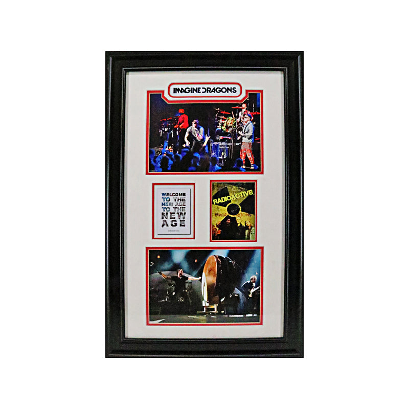 Imagine Dragons Framed 17x27 Photo Collage-Powers Sports Memorabilia