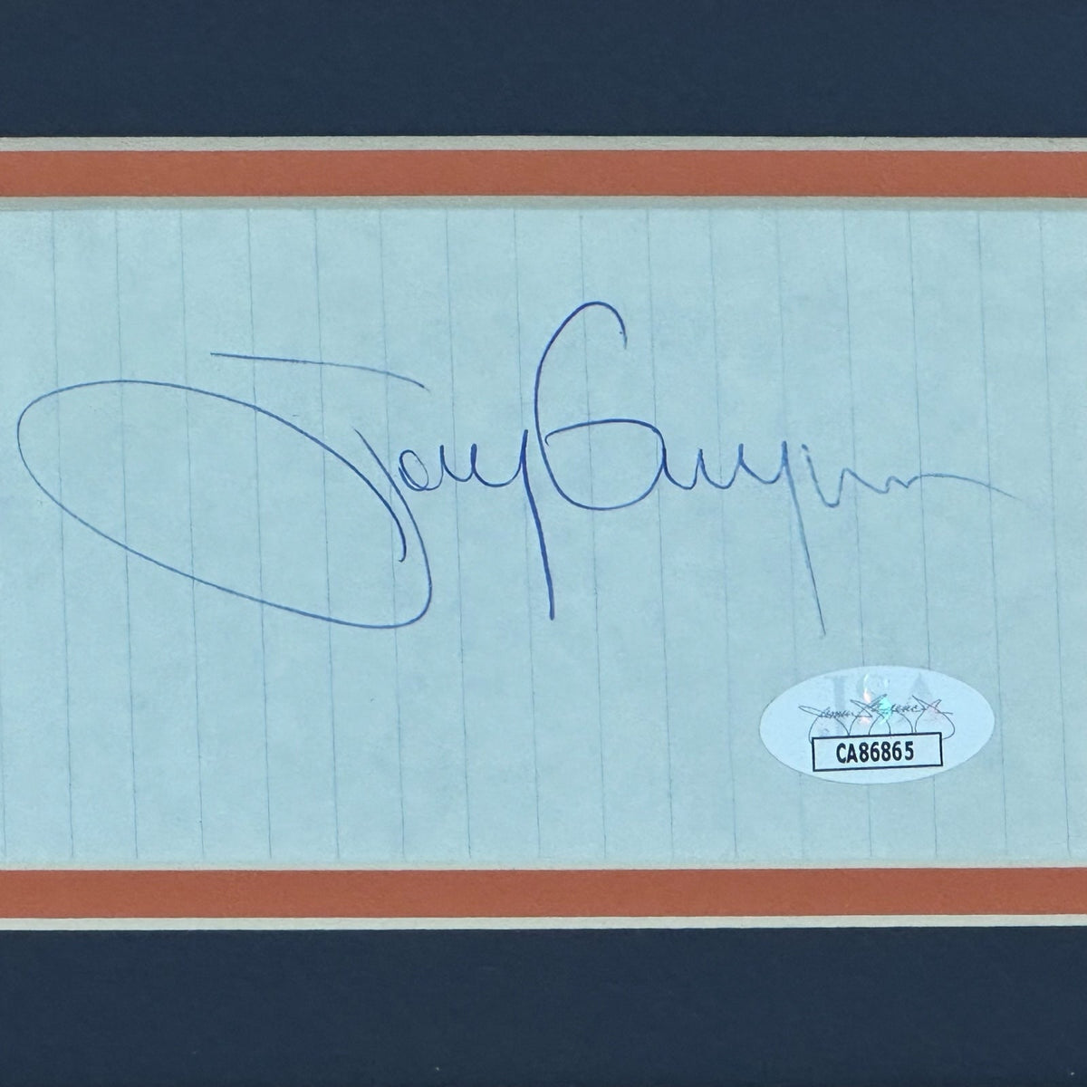 Autographed Tony Gwynn San Diego Padres Signature Series Frame - JSA-Powers Sports Memorabilia