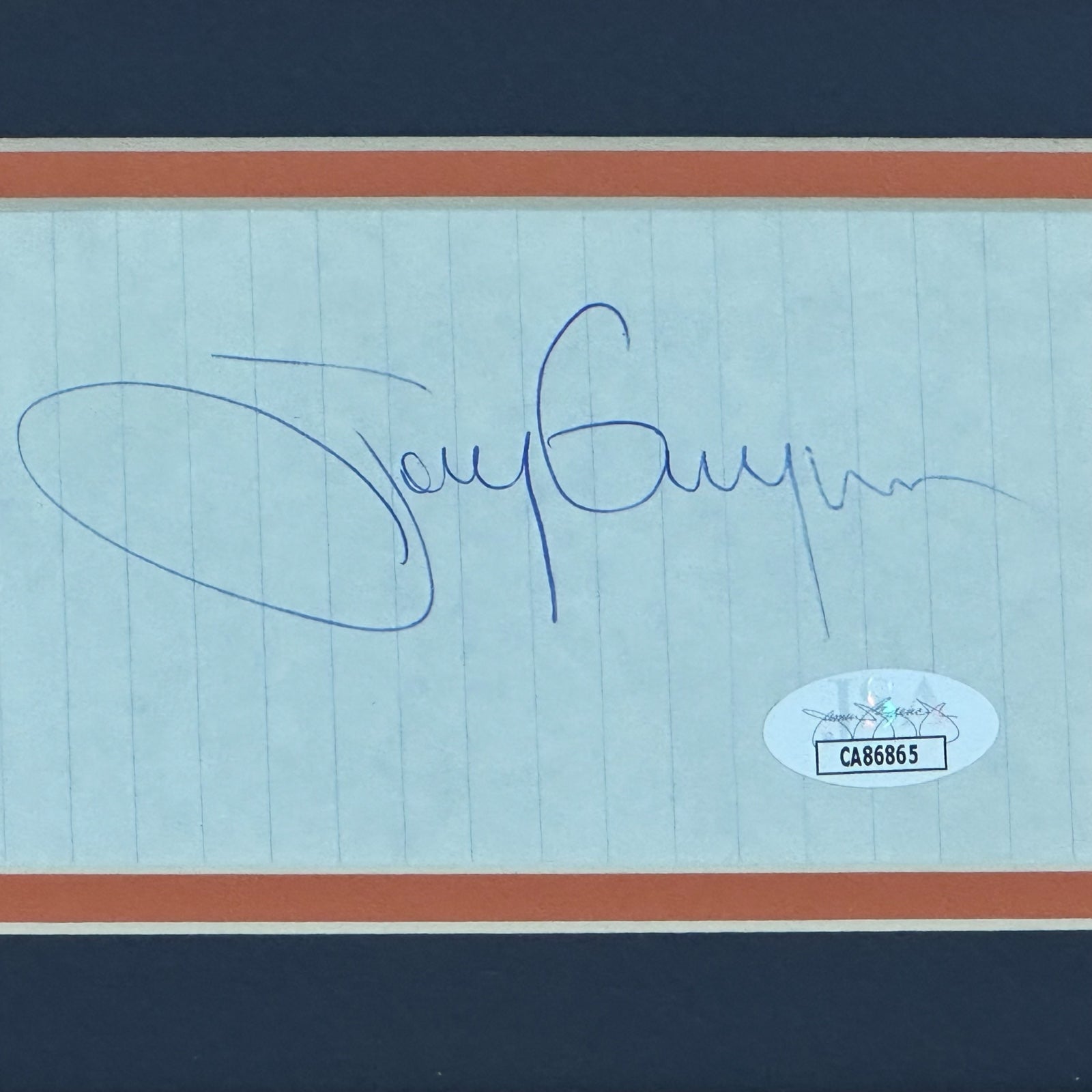 Autographed Tony Gwynn San Diego Padres Signature Series Frame - JSA-Powers Sports Memorabilia