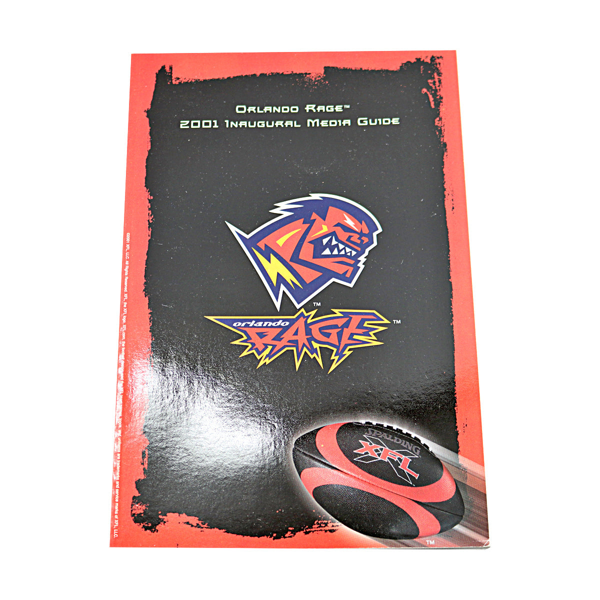 Set of 7 2001 Inaugural XFL Media Guides-Powers Sports Memorabilia