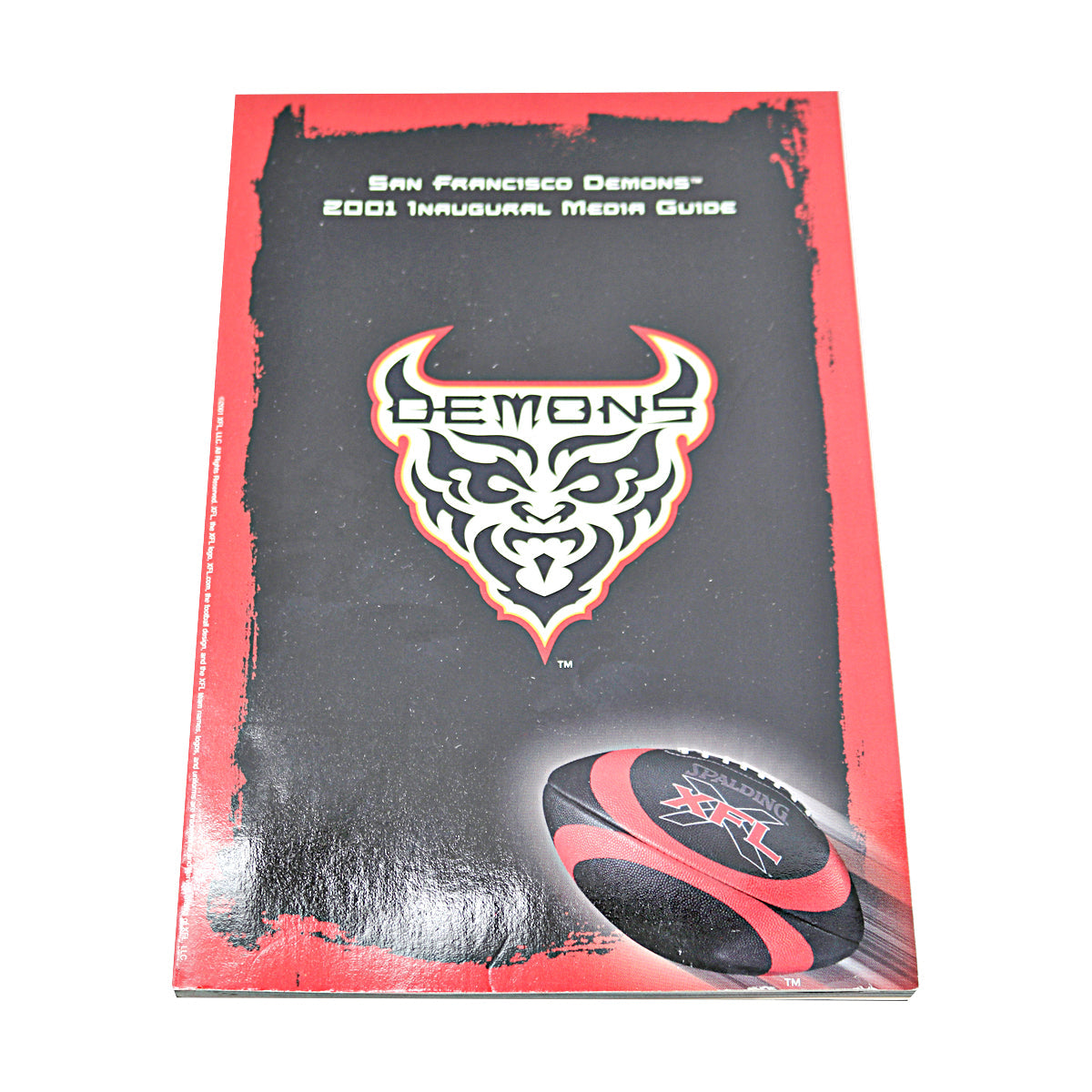 Set of 7 2001 Inaugural XFL Media Guides-Powers Sports Memorabilia
