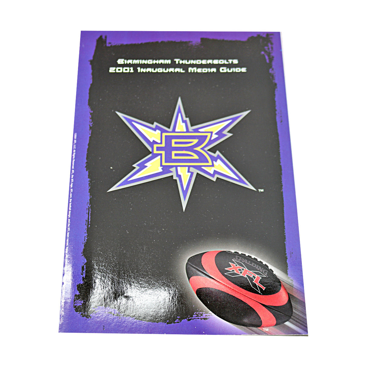 Set of 7 2001 Inaugural XFL Media Guides-Powers Sports Memorabilia