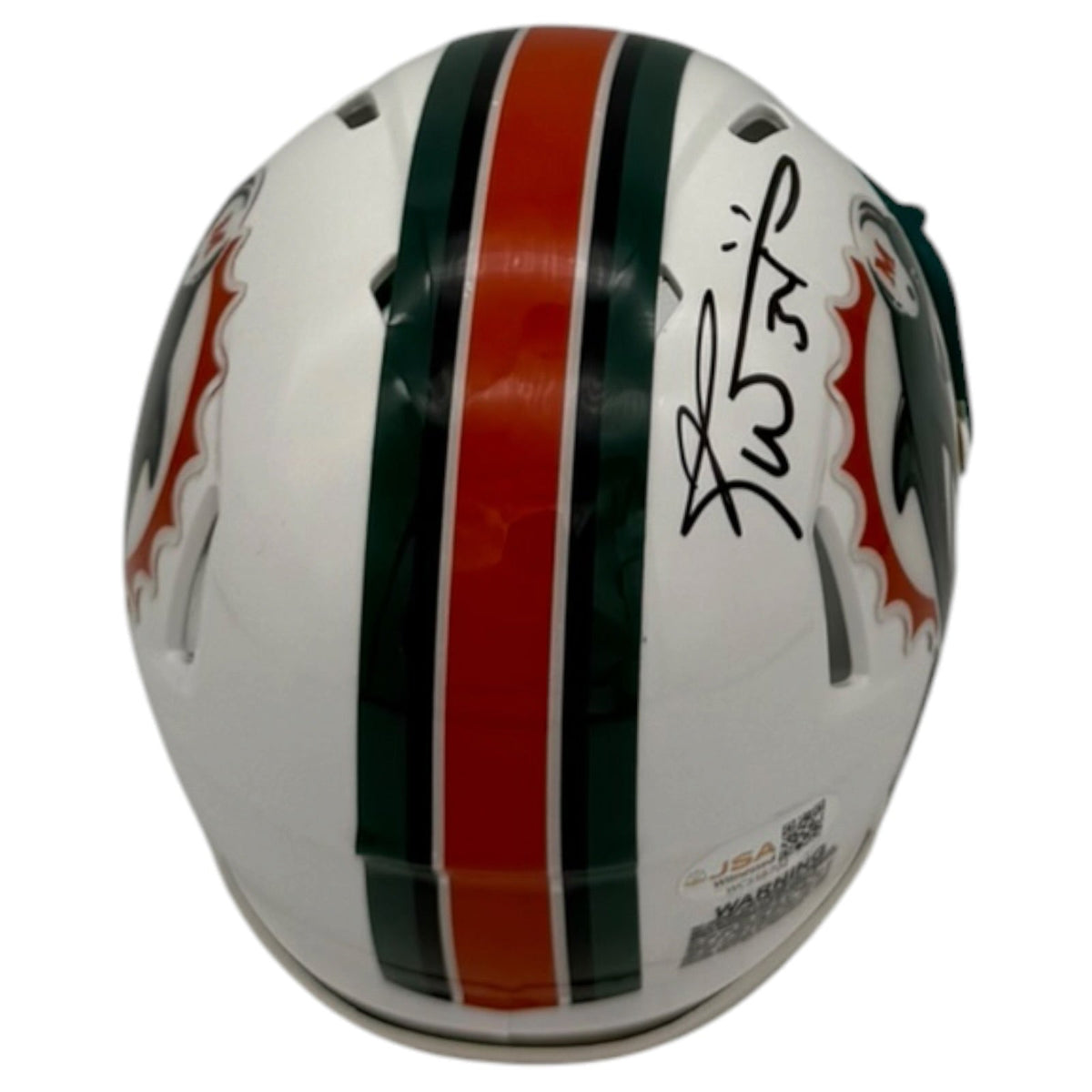 Autographed Ricky Williams Miami Dolphins (Throwback) Mini Helmet - JSA-Powers Sports Memorabilia