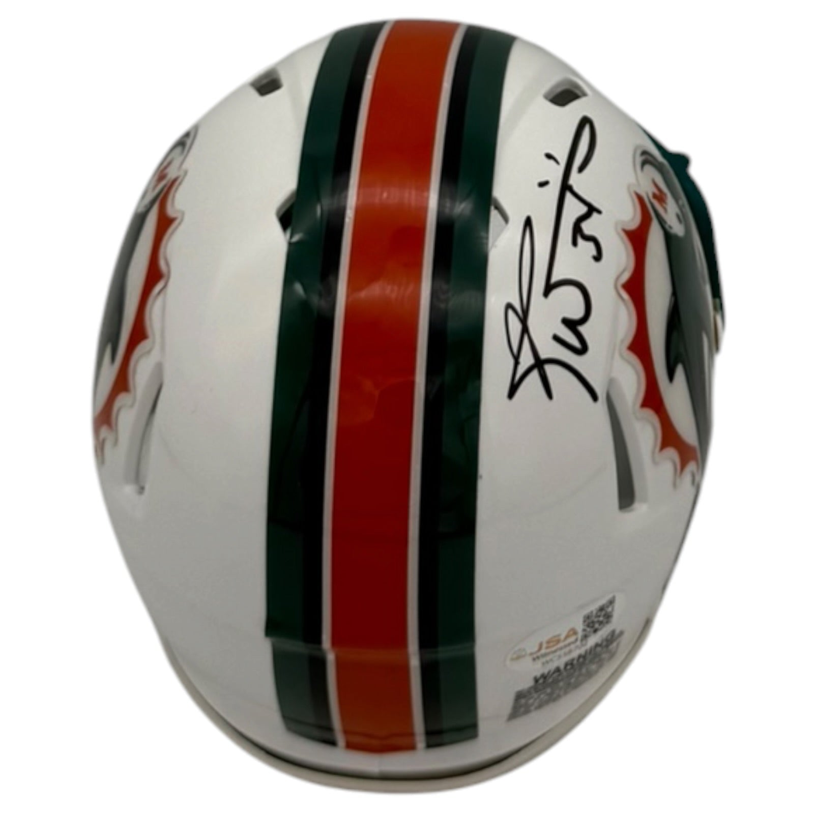Autographed Ricky Williams Miami Dolphins (Throwback) Mini Helmet - JSA-Powers Sports Memorabilia