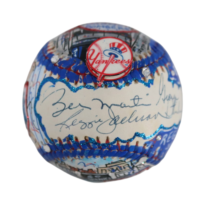 Steinbrenner Jackson Martin Yankees Signed Fazzino Pop Art Baseball (Fanatics)-Powers Sports Memorabilia
