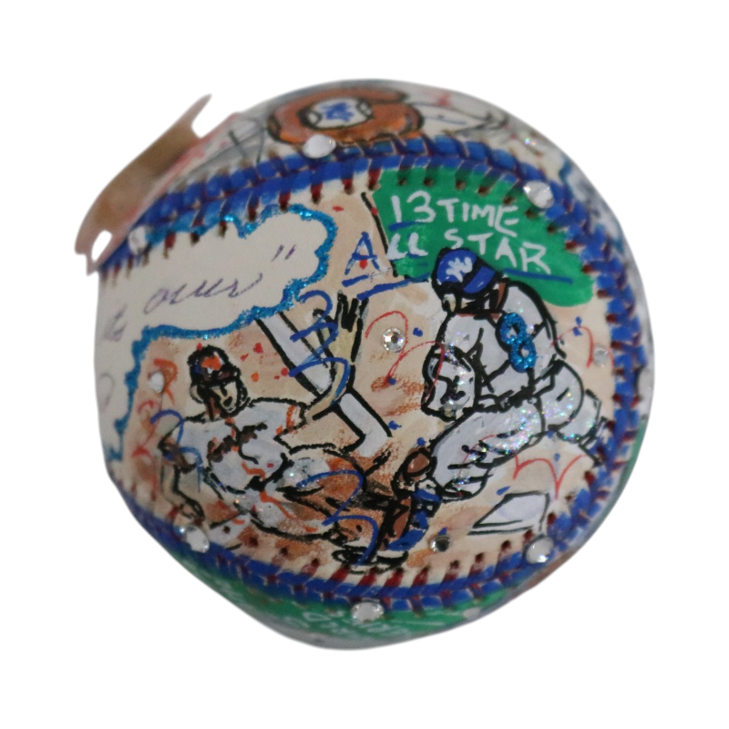 Yogi Berra New York Yankees Signed Inscribed Fazzino Pop Art Baseball (JSA LOA)-Powers Sports Memorabilia