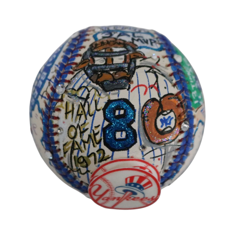 Yogi Berra New York Yankees Signed Inscribed Fazzino Pop Art Baseball (JSA LOA)-Powers Sports Memorabilia