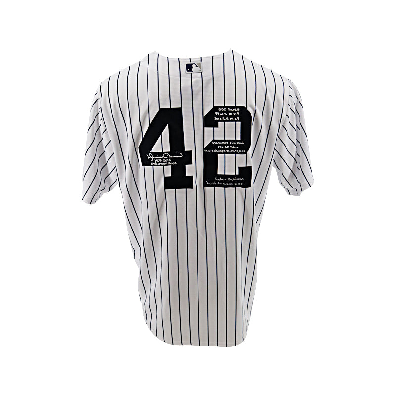 Mariano Rivera New York Yankees Signed 11 Inscriptions Replica Nike Jersey-Powers Sports Memorabilia