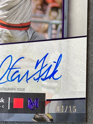 Carlton Fisk 2024 Topps Museum Collection Signed Baseball Archival Auto Card #AA-CF 04/25-Powers Sports Memorabilia