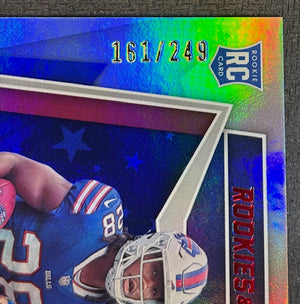 James Cook 2022 Panini Rookies and Stars Signed Football Rookie Auto Card #109 161/249-Powers Sports Memorabilia