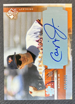 Cal Ripken Jr. 2003 Upper Deck SP Chirography Signed Baseball Auto Card #CR 29/250-Powers Sports Memorabilia