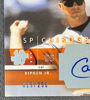 Cal Ripken Jr. 2003 Upper Deck SP Chirography Signed Baseball Auto Card #CR 29/250-Powers Sports Memorabilia