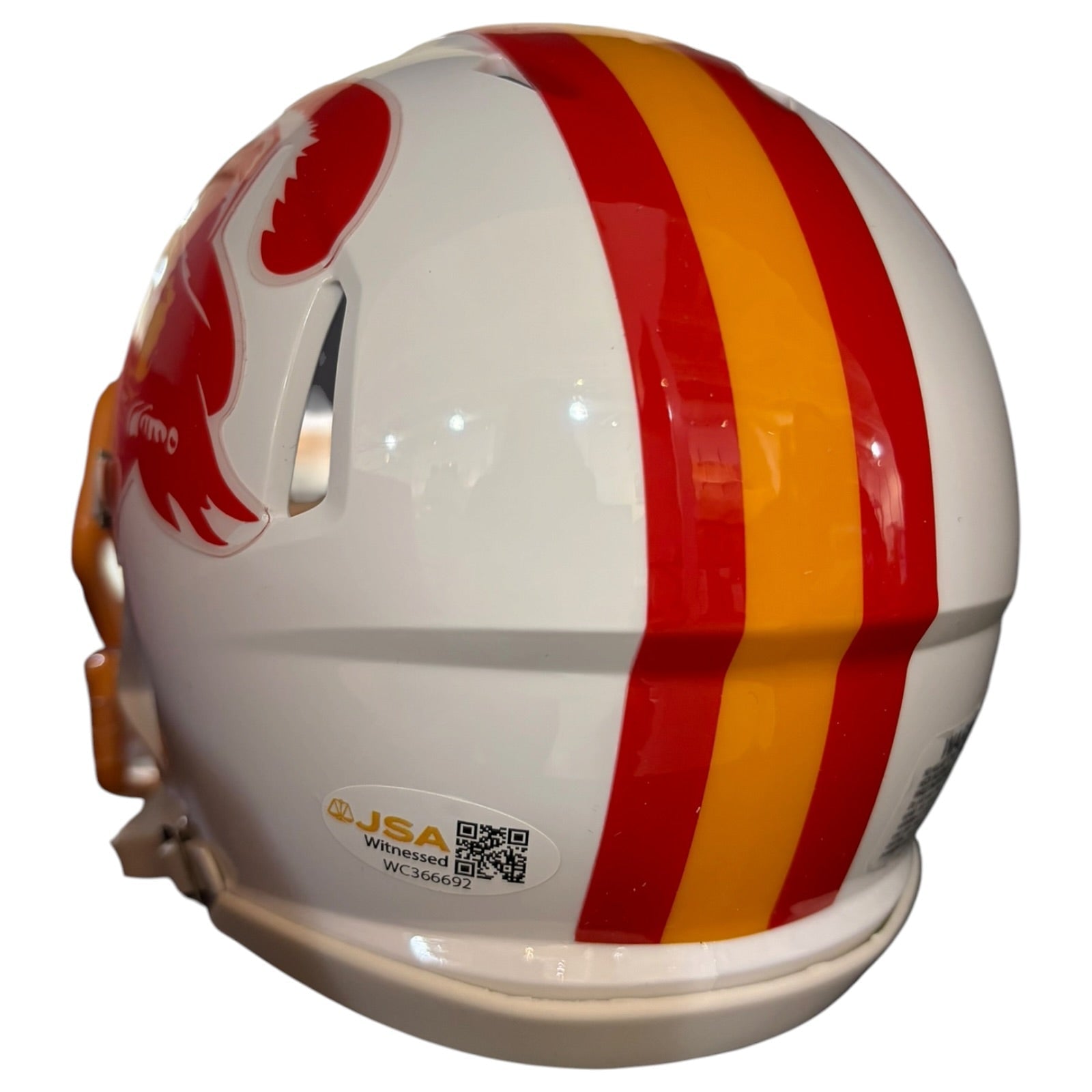 Autographed Bucky Irving Tampa Bay Buccaneers (Throwback) Mini Helmet - JSA-Powers Sports Memorabilia
