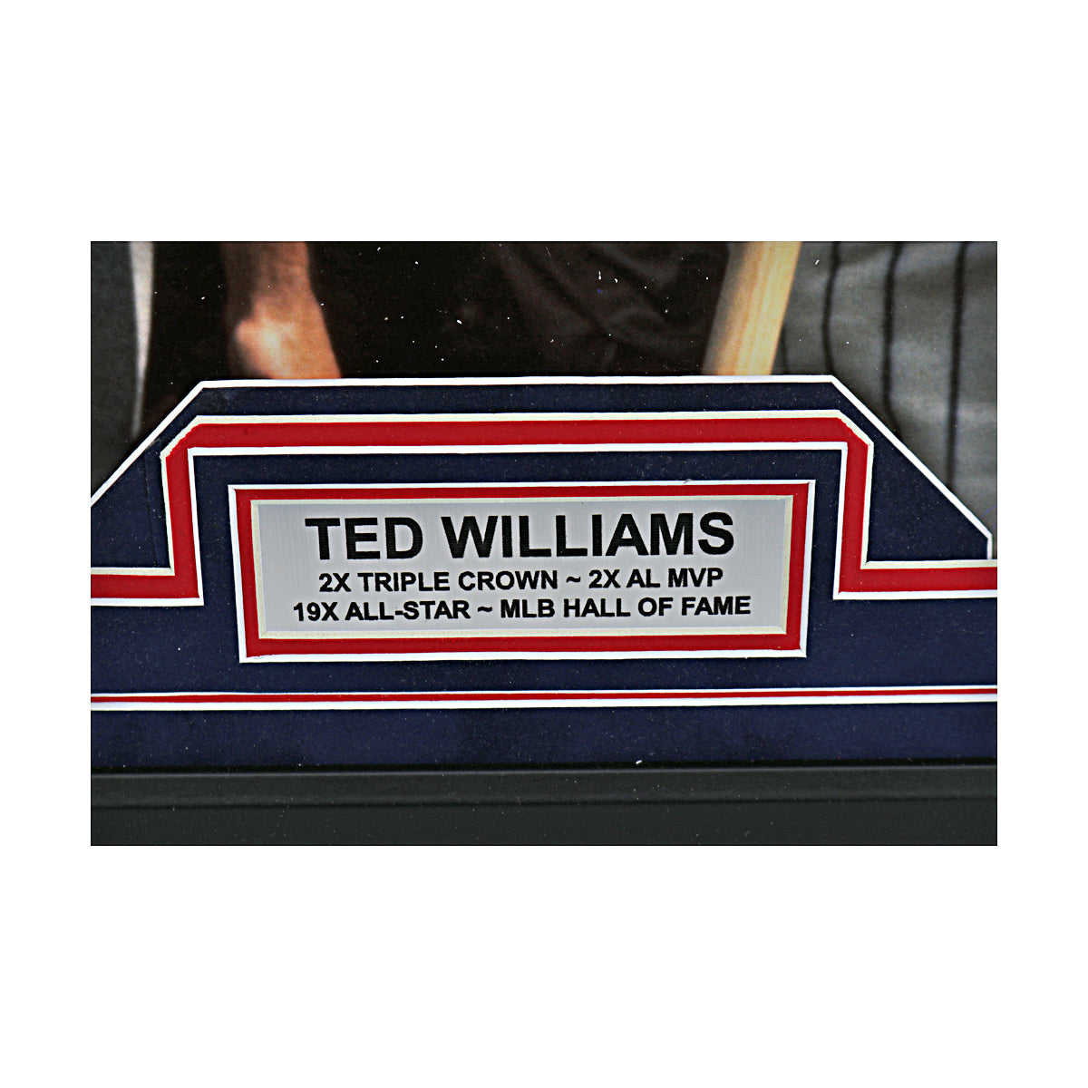 Ted Williams Signed 20x24 Framed Photo with Babe Ruth (Green Diamond Hologram)-Powers Sports Memorabilia