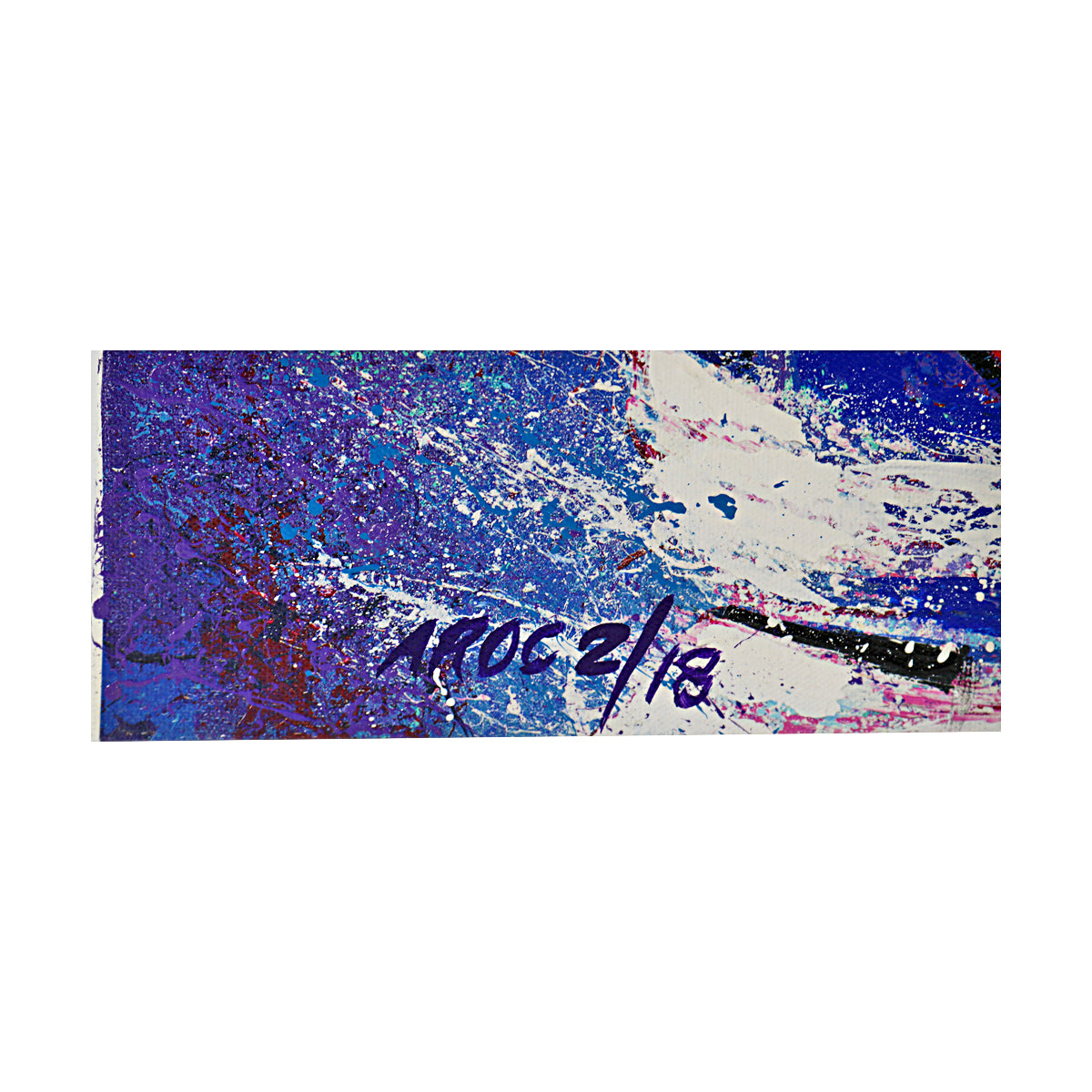 Peyton Manning Indianapolis Colts Signed Bill Lopa Artist Embellished Stretched Canvas LE 2/18-Powers Sports Memorabilia