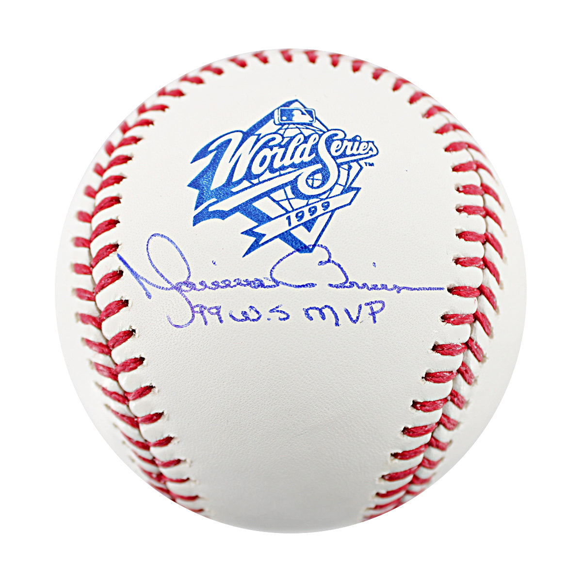 Mariano Rivera New York Yankees Signed Inscribed 1999 World Series Logo Baseball-Powers Sports Memorabilia
