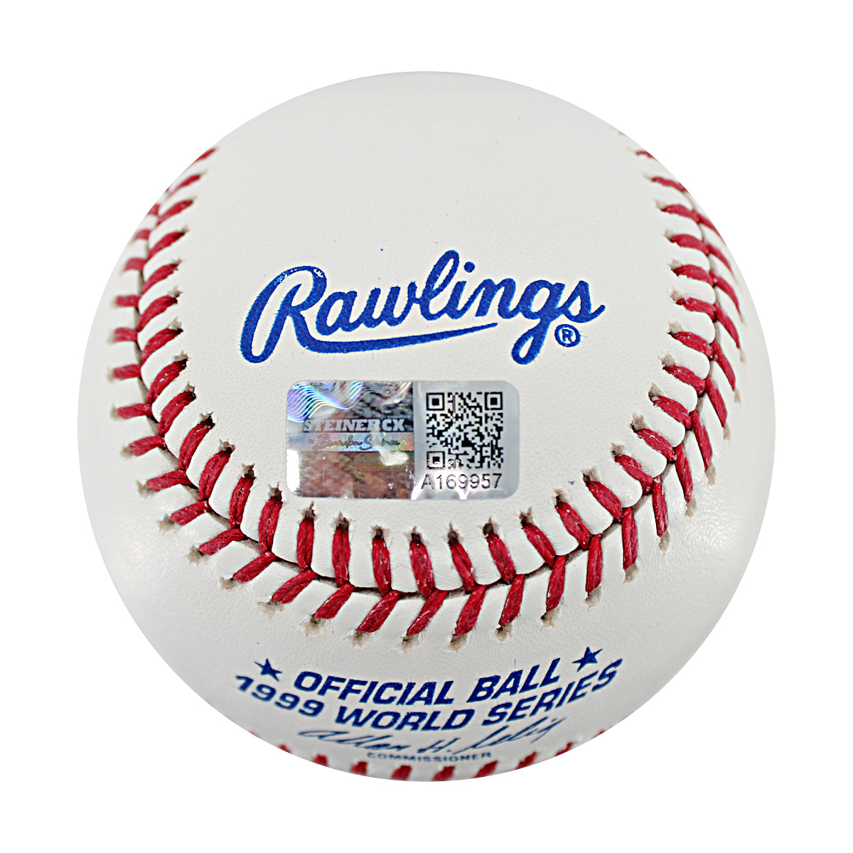 Mariano Rivera New York Yankees Signed Inscribed 1999 World Series Logo Baseball-Powers Sports Memorabilia