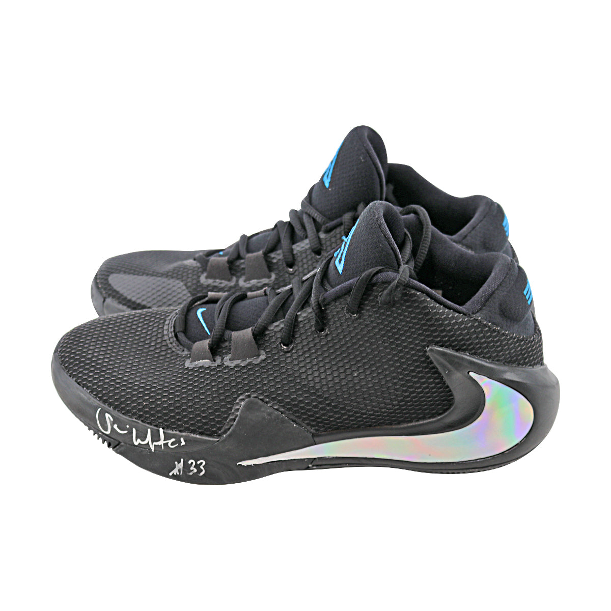 WNBA Black Nike Zoom Freak 1 Pair of Sneakers - Size 9 (Player and Signature Unknown)-Powers Sports Memorabilia
