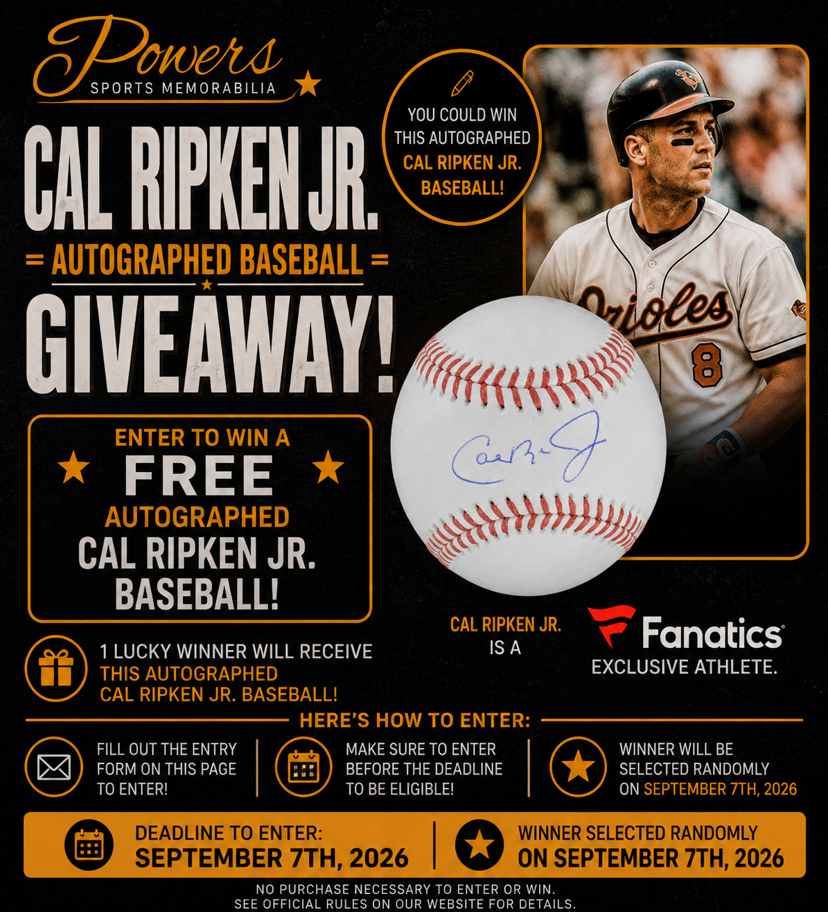 Giveaway item