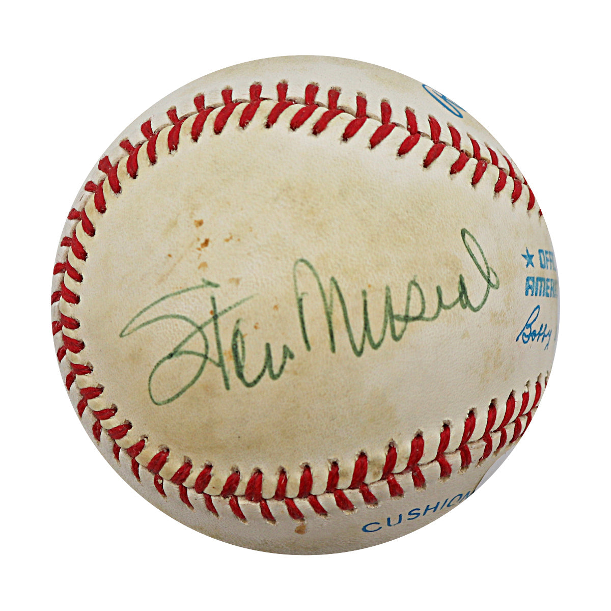 Mantle Williams Musial Signed Rawlings OAL Baseball (JSA LOA)-Powers Sports Memorabilia
