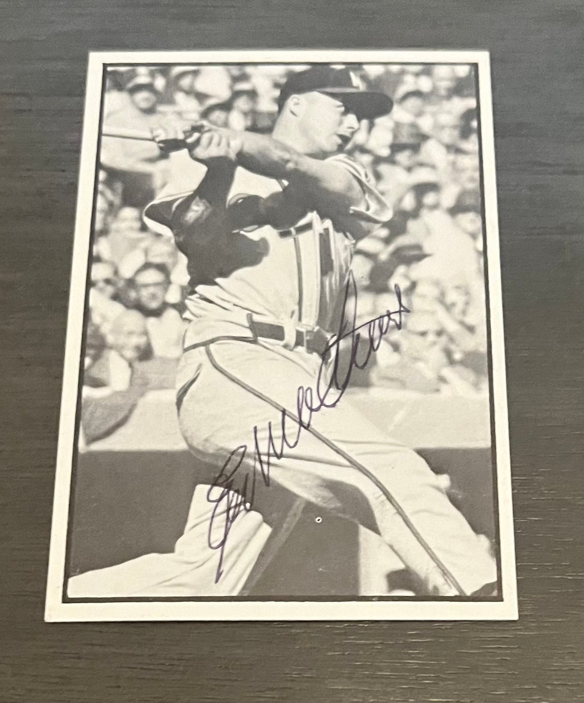 Eddie Mathews 1979 Baseball Favorites #78 Signed Baseball Card Auto JSA COA