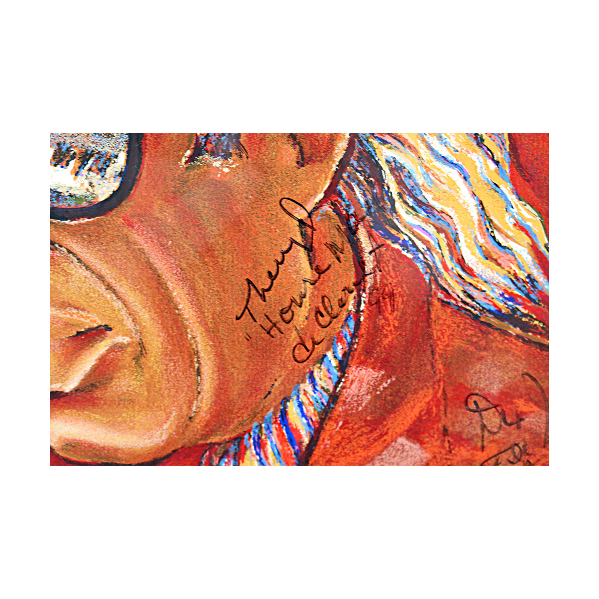 Steve Miller, Santana, Aaron Neville Multi Signed Signed 1999 New Orleans Jazzfest Framed Poster (JSA LOA #ZZ25852)-Powers Sports Memorabilia