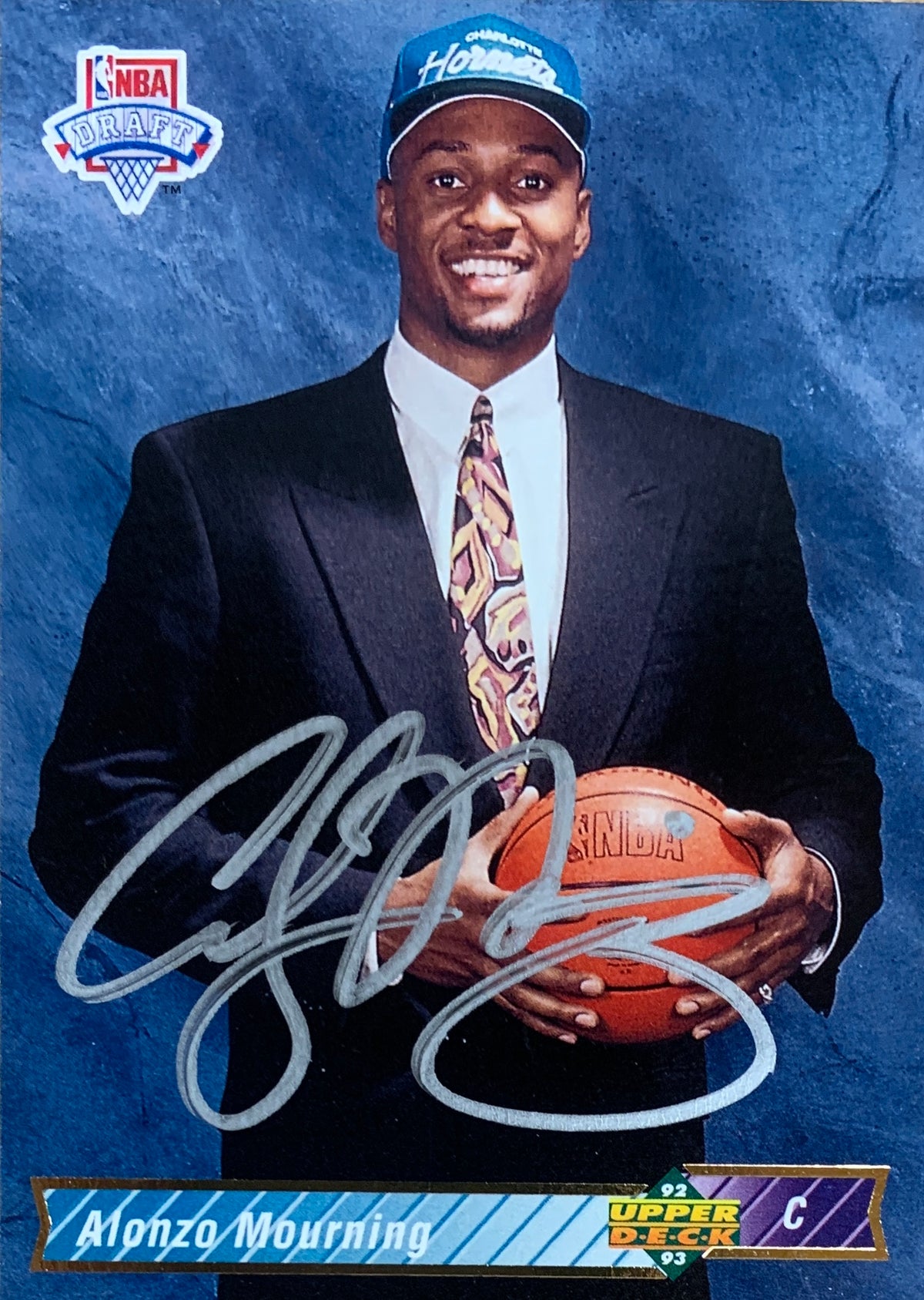 Alonzo Mourning Autographed 1992 Upper Deck Signed Basketball Rookie Card #2 Auto JSA COA-Powers Sports Memorabilia