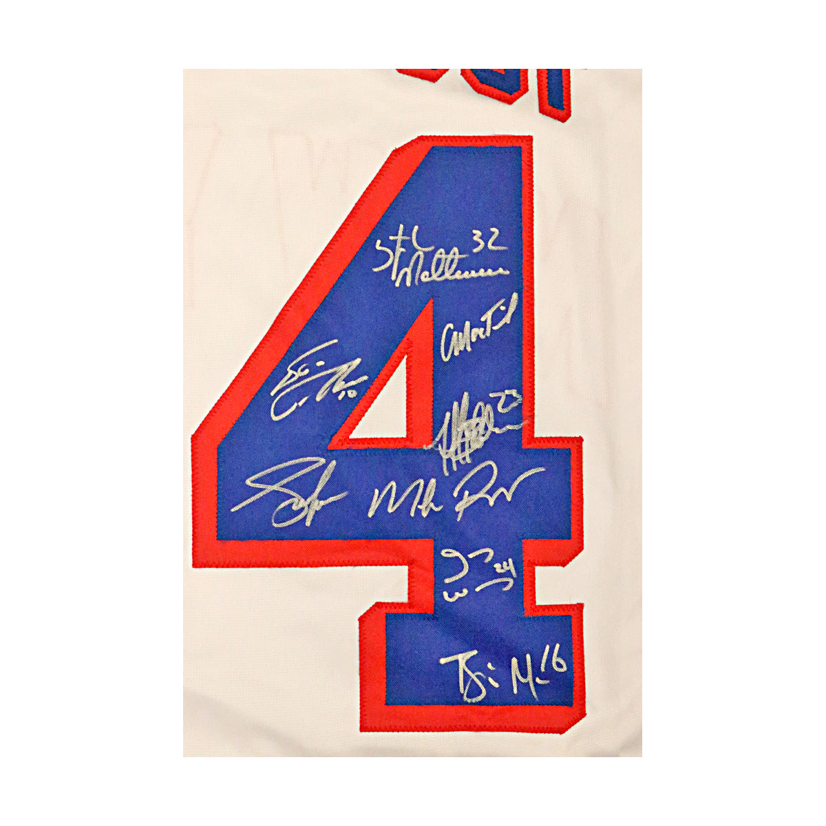 1994 New York Rangers Team Signed Signed Stanley Cup Custom White Jersey-Powers Sports Memorabilia