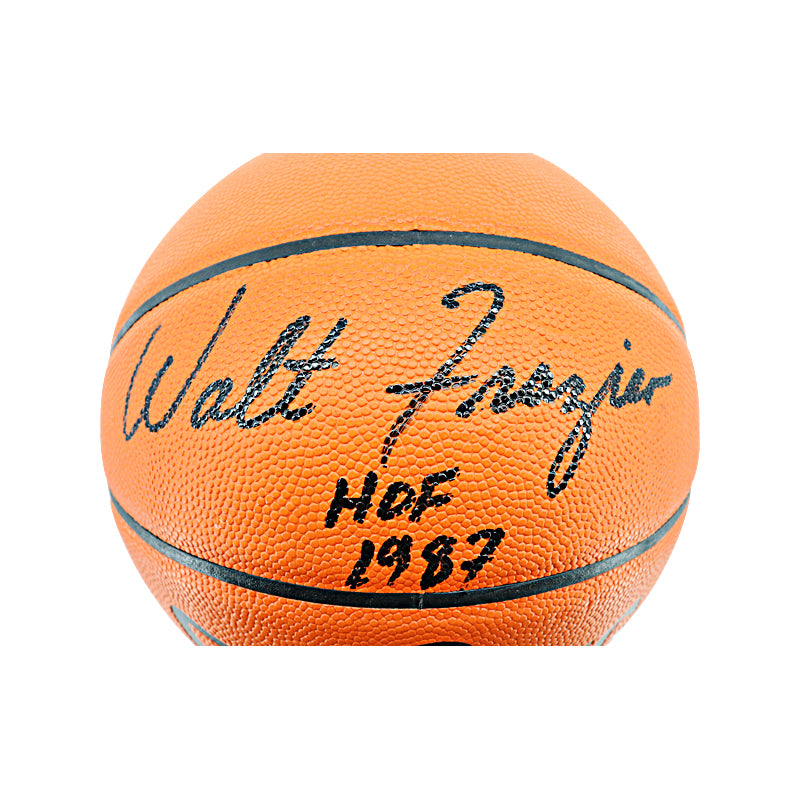 Walt Frazier New York Knicks Signed Inscribed HOF 1987 Spalding Basketball