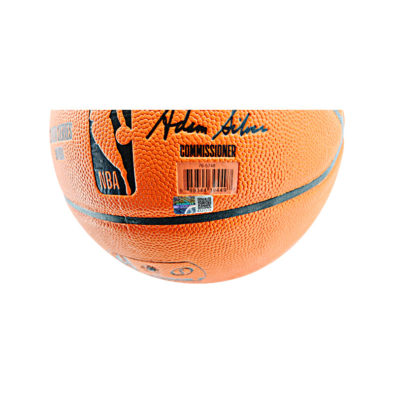 Walt Frazier New York Knicks Signed Inscribed HOF 1987 Spalding Basketball