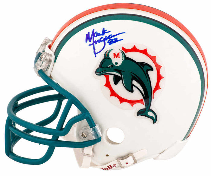 Mark Ingram Autographed Miami Dolphins Riddell (VSR4) Mini Helmet-Powers Sports Memorabilia