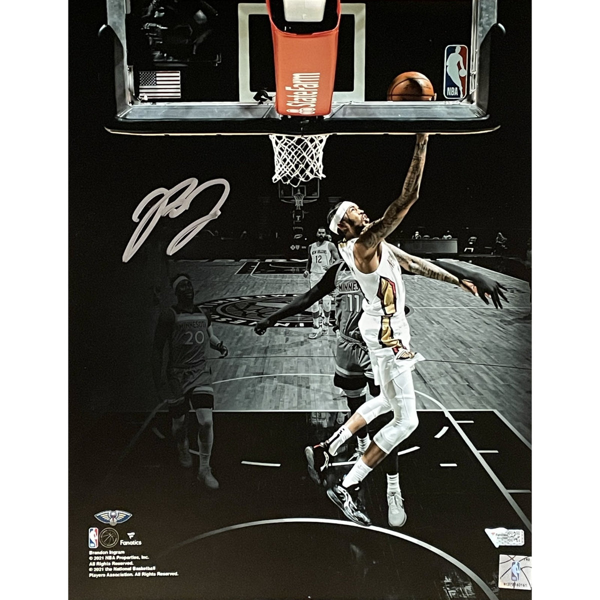 Brandon Ingram New Orleans Pelicans Signed 11x14 Photo - FAN-Powers Sports Memorabilia